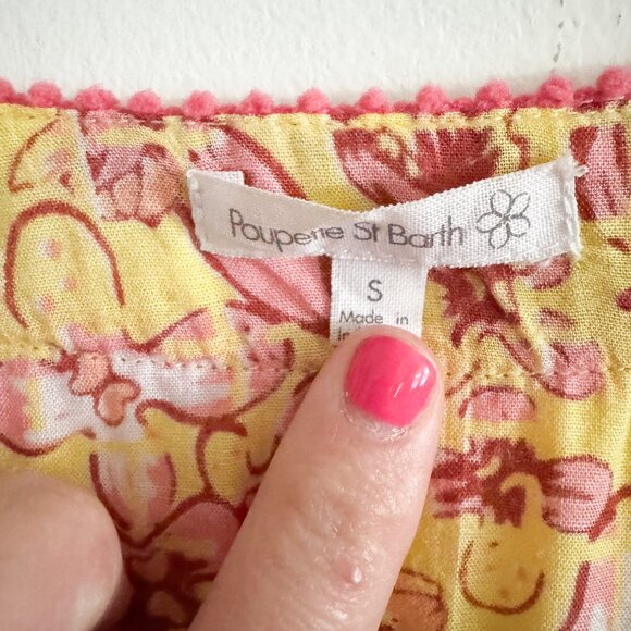 Poupette St. Barth Orange Pink Camila Mini Dress S - Picture 5 of 7